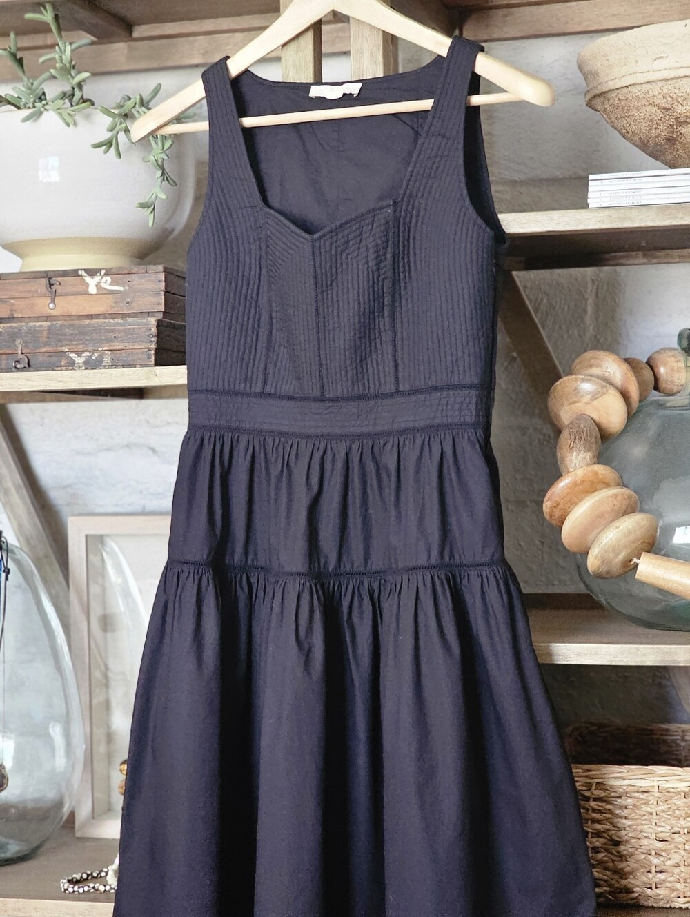 Ulla Johnson Isadora Quilted Cotton Fit & Flare Midi-Dress Size 0 - Picture 4 of 14